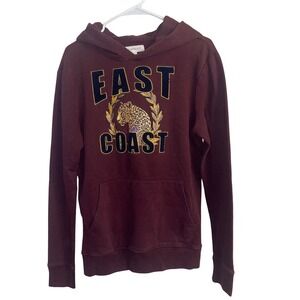 Aeropostale East Coast Leopard‎ Graphic Hoodie  S Pullover Y2K inspired READ